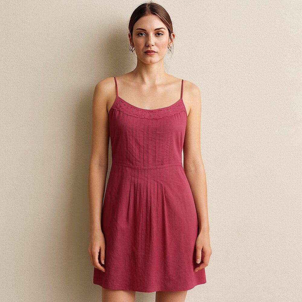 🌺 LOFT Ann Taylor Pleated Front Dress – Size 2
